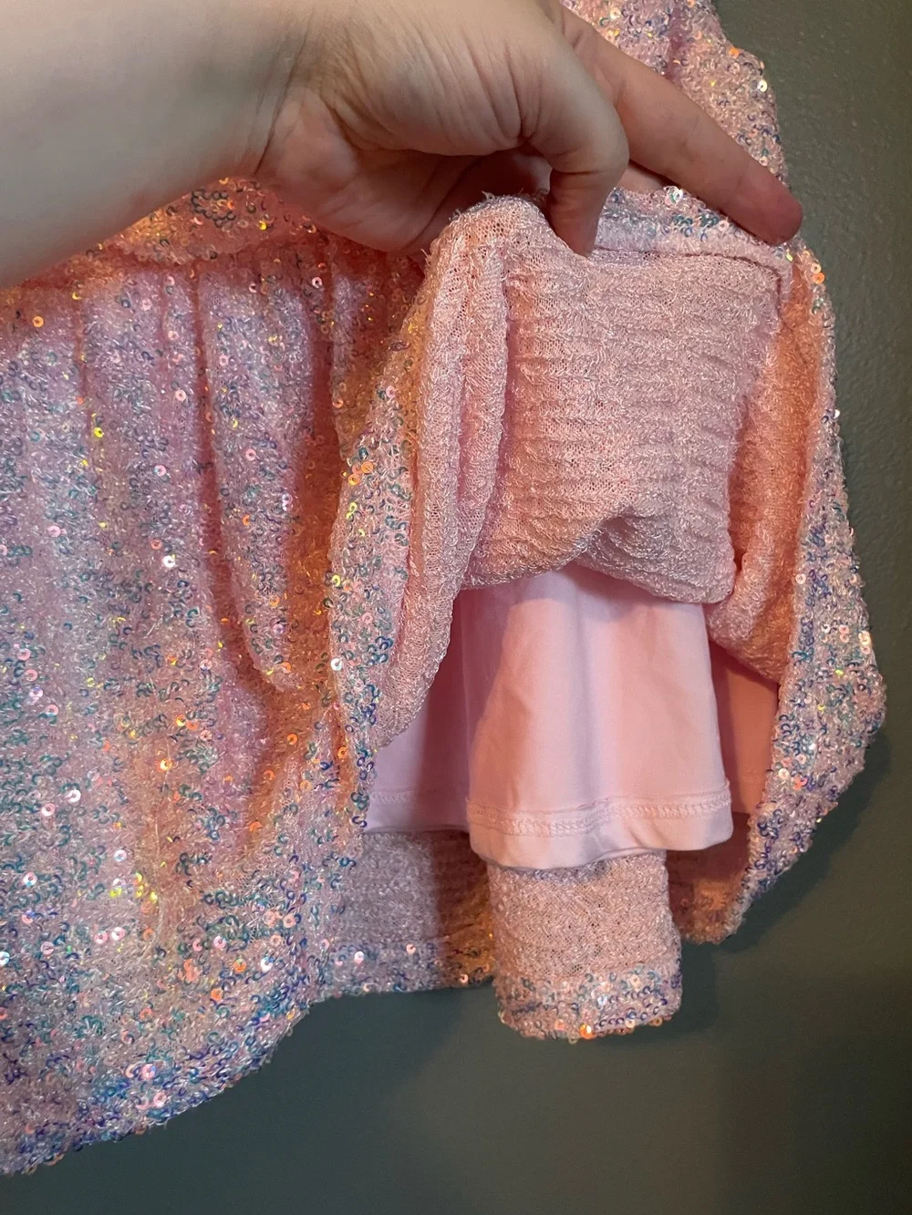 NWT BP Sz X-Small XS Women’s Pink Sequin Strapless Tube Mini Dress Ret $69!